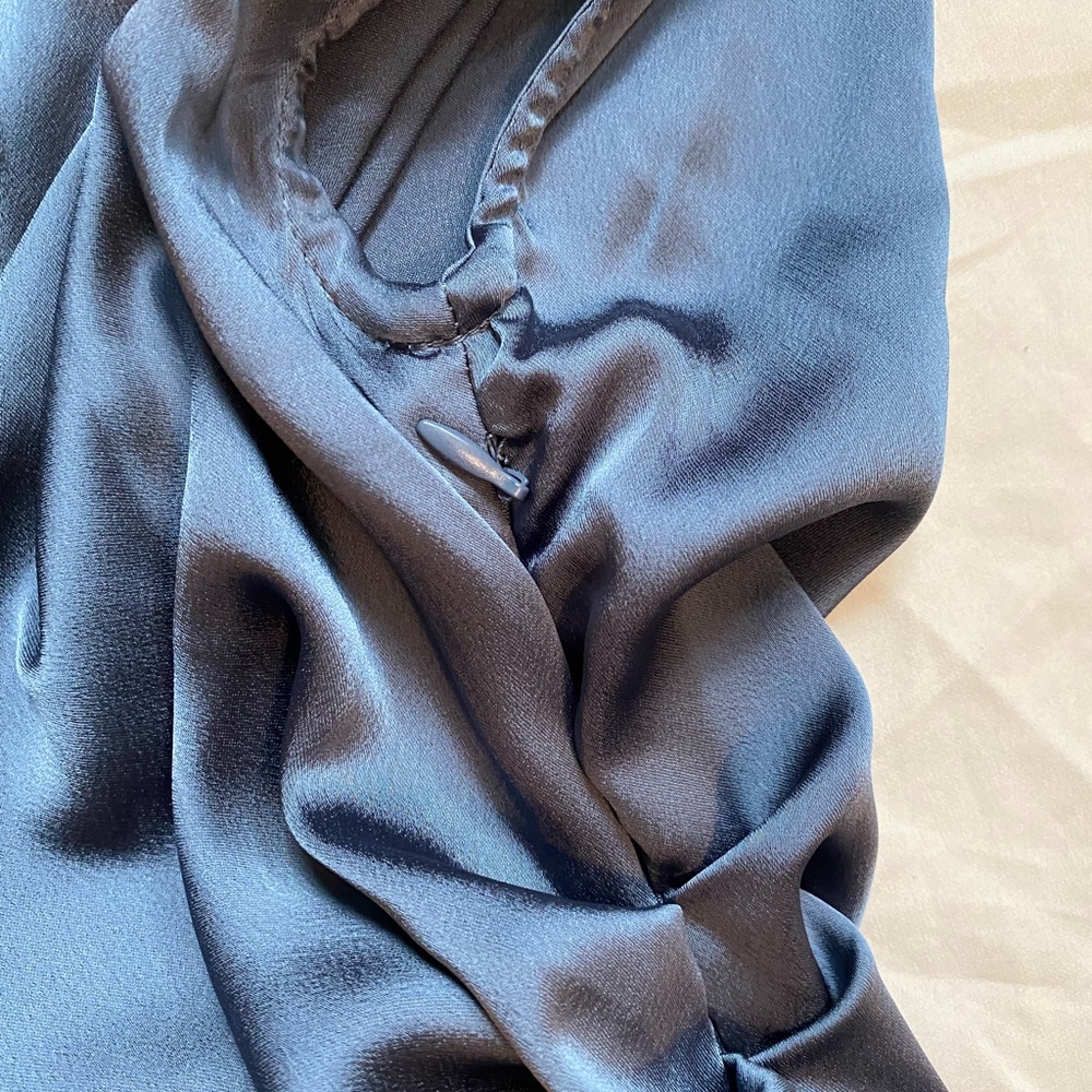 a new day Blue Satin Midi Dress - Picture 8 of 9
